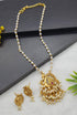 Gold Plated elegant Pendant Set with pearl mala