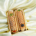 Gold Plated great finish Two Broad 4 thin Set of 6 bangles with pearls studded 8805A - Griiham