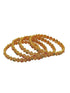 Gold Plated set of 4 AD bangles - Griiham