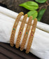 Gold Plated set of 4 AD bangles