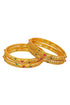 Gold Plated set of 4 AD bangles - Griiham