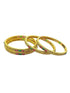 Gold Plated set of 4 AD bangles - Griiham