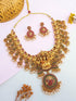 Gold Plated short AD Necklace set