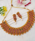 Gold Plated with Antique Gold Finish Kemp studded Choker Set NSN09-762-2784N - Griiham