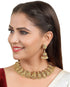 Gold finish Beautiful Laxmi Short Necklace