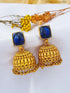 Gold plated AD Earrings jhumka - Griiham