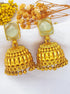 Gold plated AD Earrings jhumka - Griiham