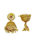 Gold plated Classic design Jhumka Earrings - Griiham