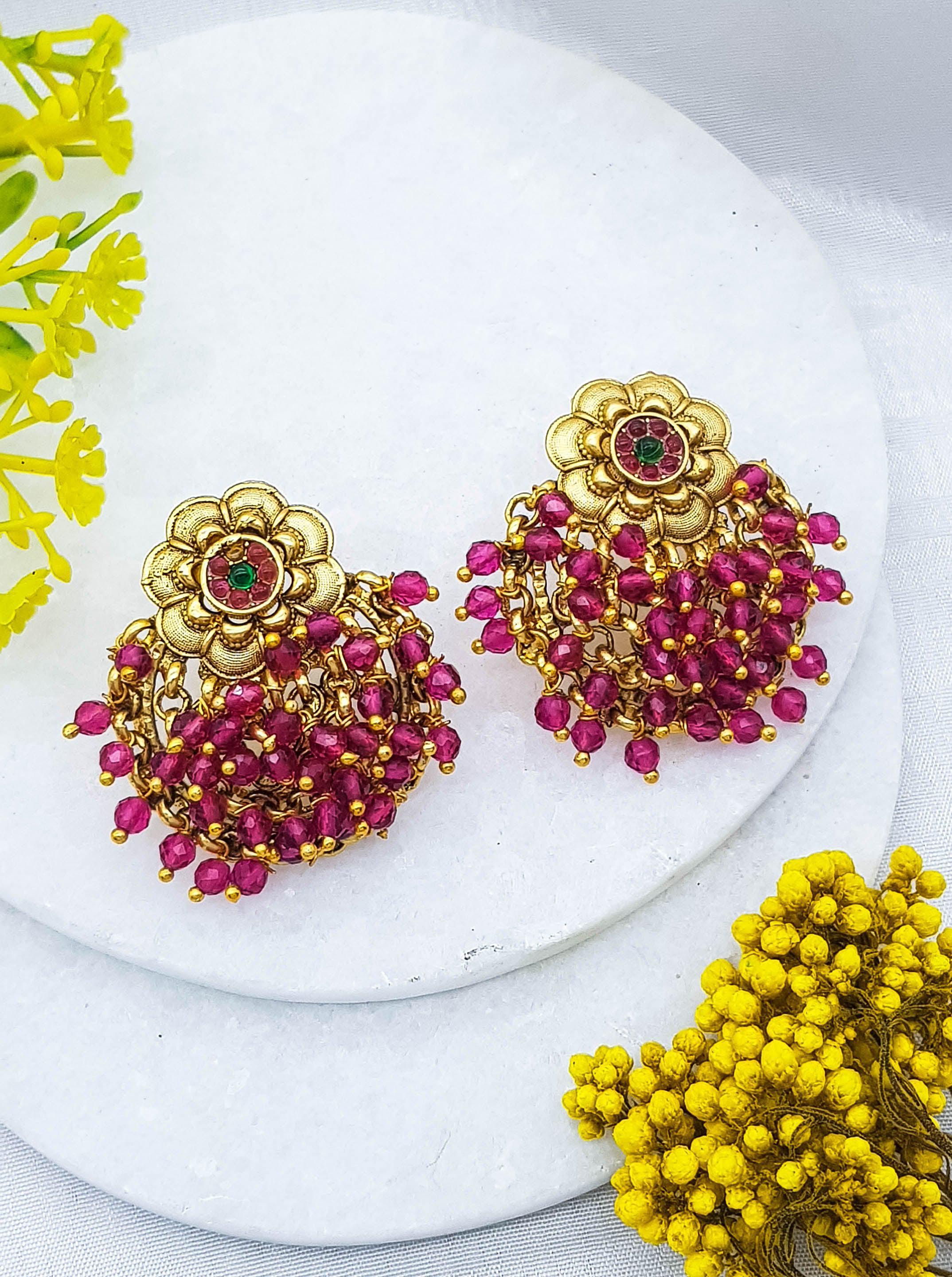 Gold plated Classic design Jhumka Earrings