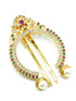 Gold plated Emerald Faux stone Studded Hair Pin Amboda Rakhdi - Griiham