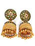 Gold plated Jhumka Earrings - Griiham