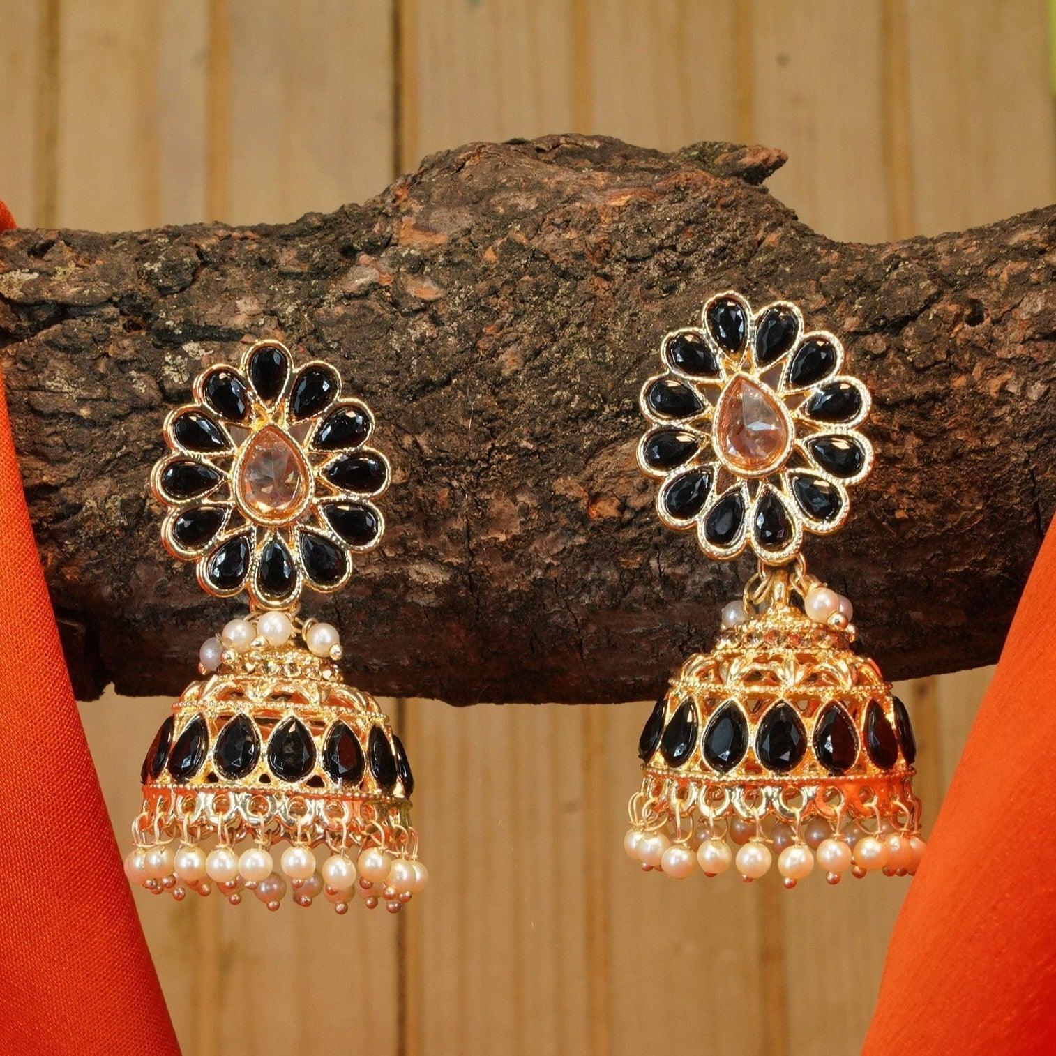 Gold plated Jhumka Earrings