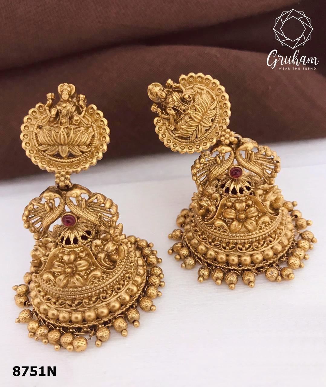 Gold plated Jhumka Earrings