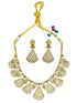 Gold plated Light weight Jaali work Necklace Set