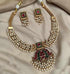 Gold plated Multicolor with pearl Necklace Set - Griiham