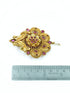 Gold plated Ruby Faux stone Studded Hair Pin Amboda Rakhdi - Griiham