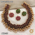 Gold plated reversible short Necklace set 13 - Griiham