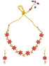 Gold plated reversible short Necklace set - Griiham