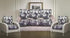 Griiham Anti-Skid Jacquard Sofa Cover Royal Peacock Design Wine and Black Colour - (3+1+1) AT06