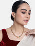 Gundumala Elegant Premeium Gold Finish Designer Multicolor stones Necklace Set - Griiham