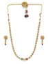 Gundumala Elegant Premeium Gold Finish Designer Multicolor stones Necklace Set - Griiham