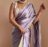 Half satin saree collection with beautiful moti lace border 16649N-1 - Griiham