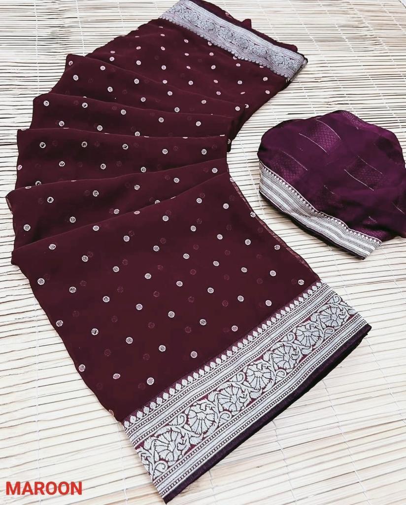 Heavy Weightless With Border saree 17814N - Griiham