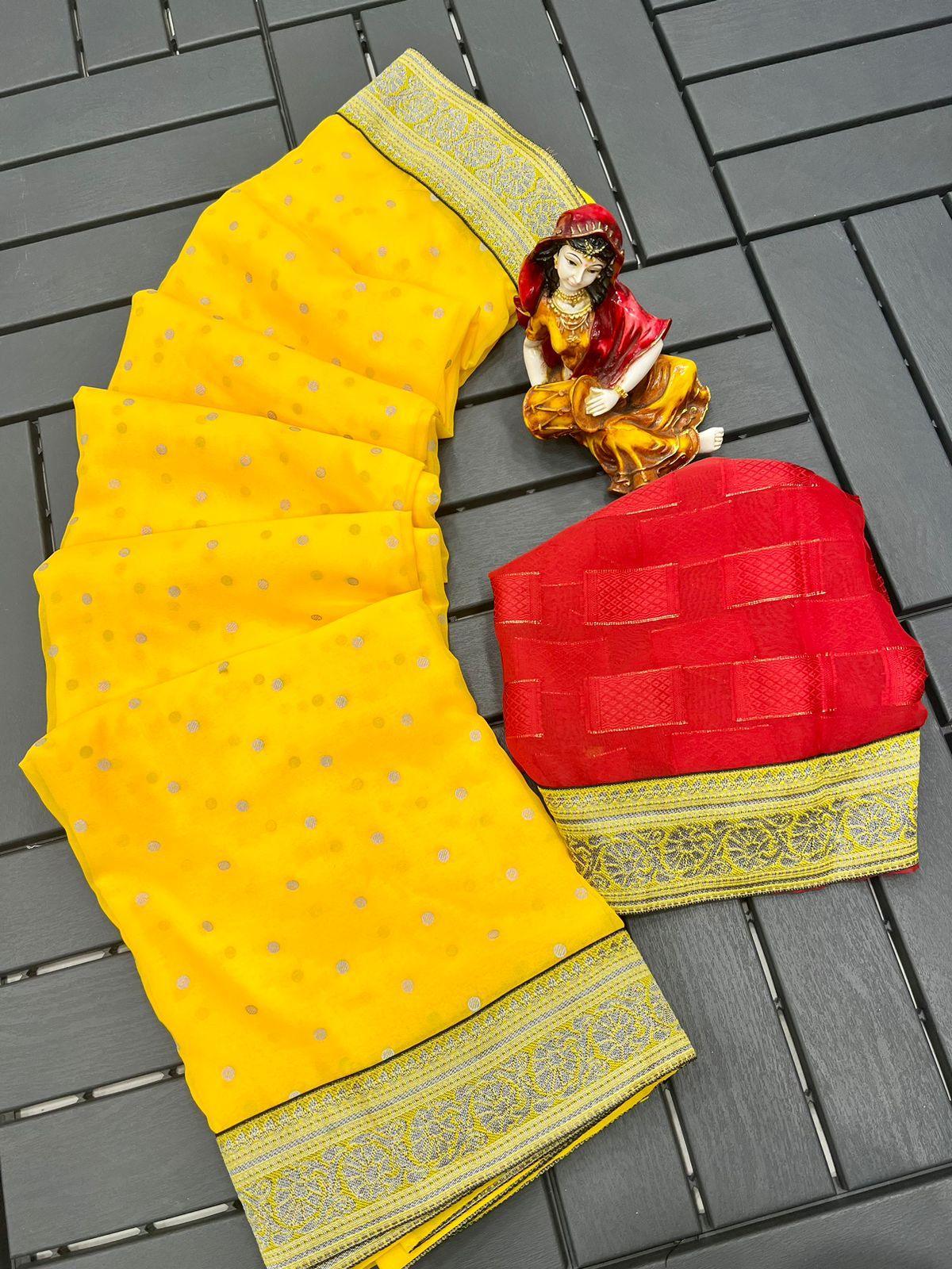 Heavy Weightless With Border saree 17814N - Griiham