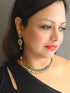 Premium Sayara Collection Elegant Emerald & CZ Necklace Set