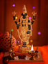 Large size Balaji Gold Plated Marble idol with stones 32cm Height