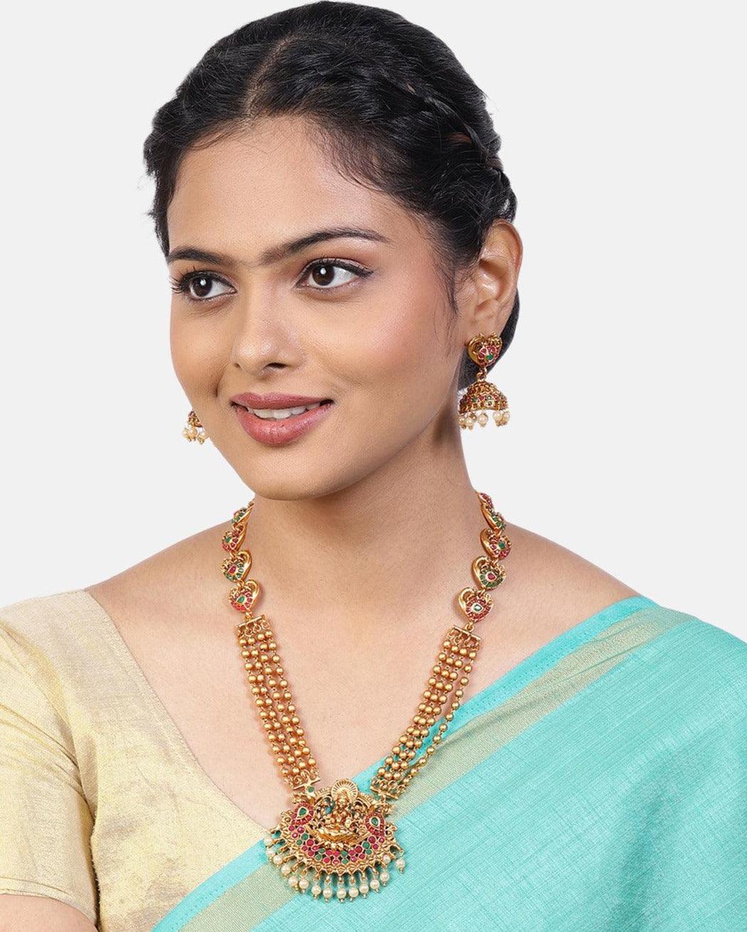 Laxmi Medium Length Necklace Set