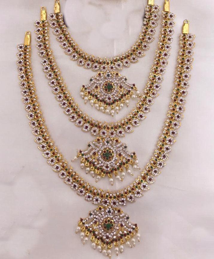 Laxmi Devi Goddess Necklace set 8260N-Griiham-Only necklace-Griiham