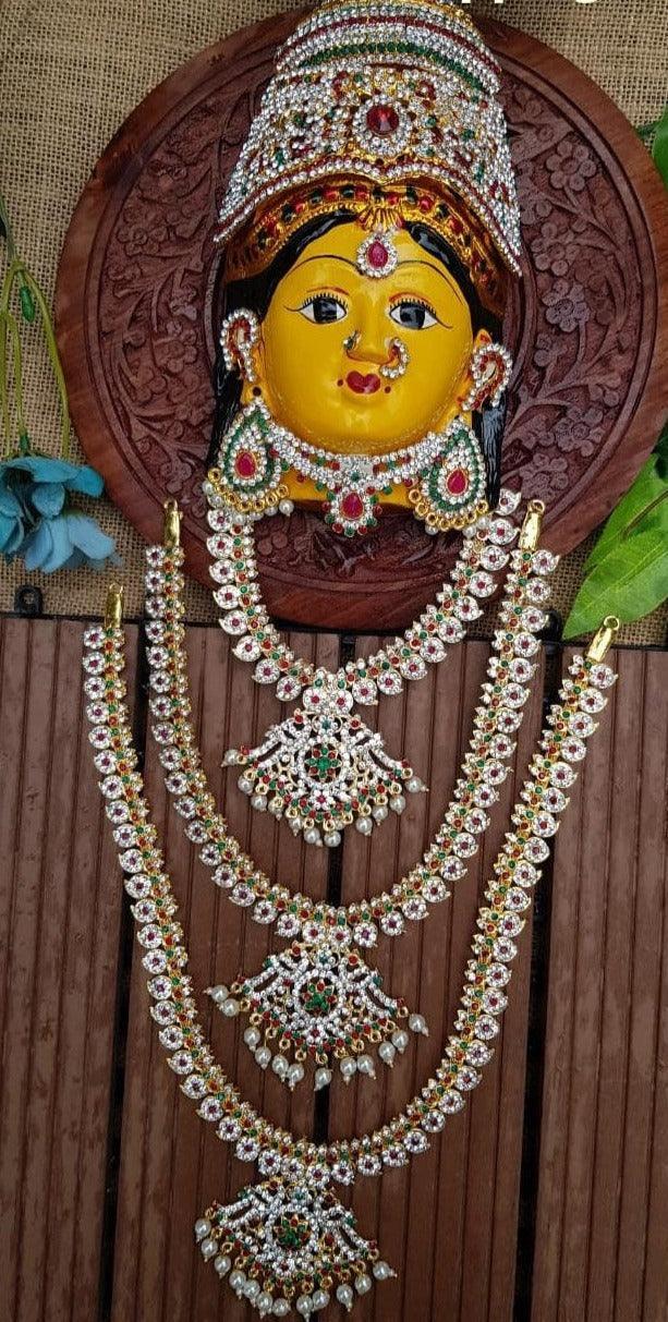 Laxmi Devi Goddess Necklace set 8260N-Griiham-Only necklace-Griiham