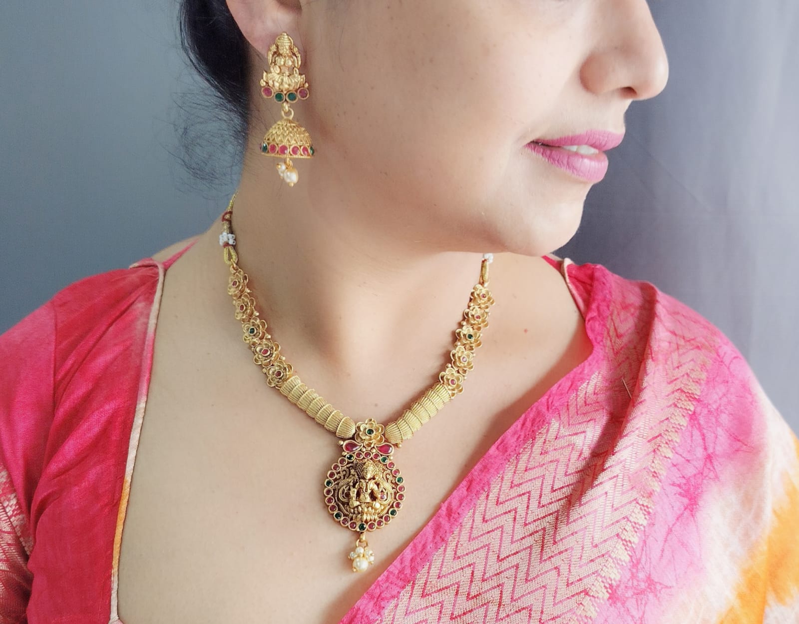 Laxmi design Necklace with pearls Designer Necklace