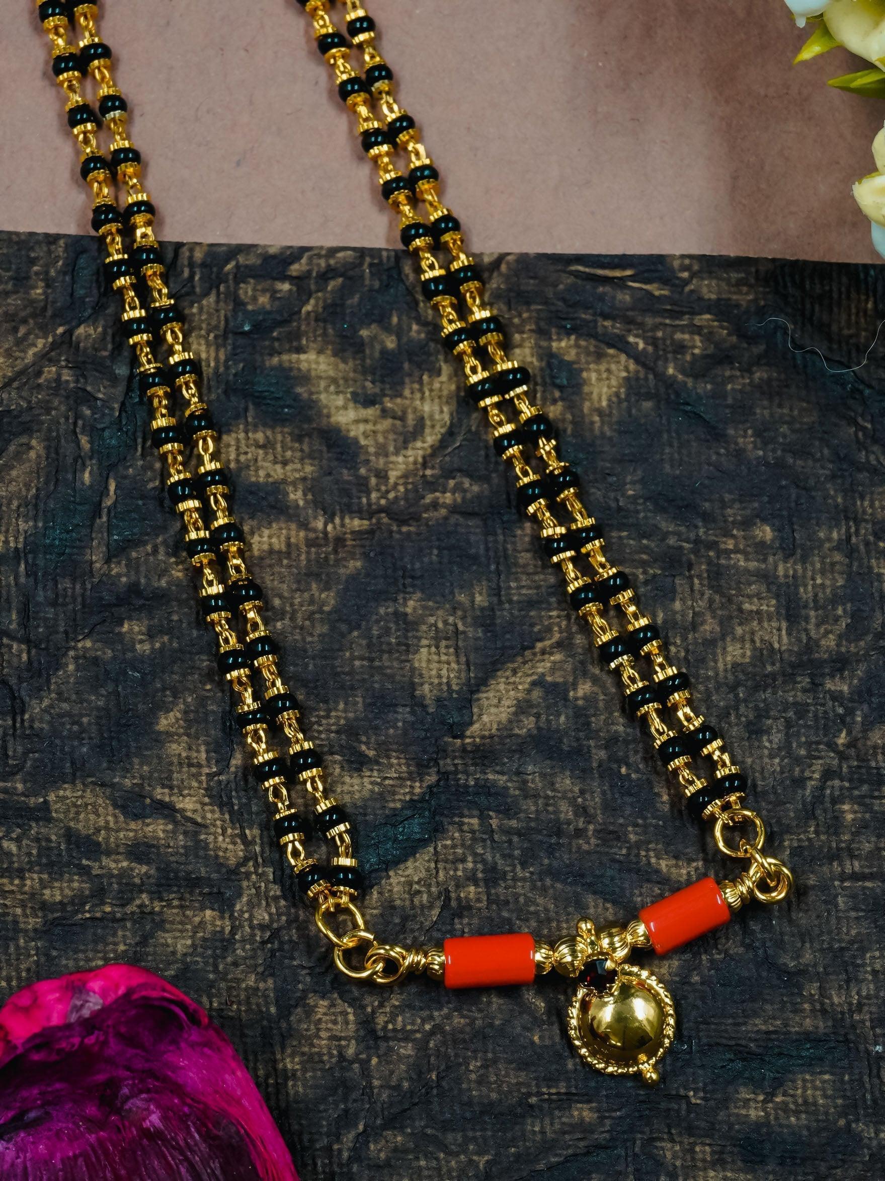 Mangalya Chain with coral 12909N - Griiham