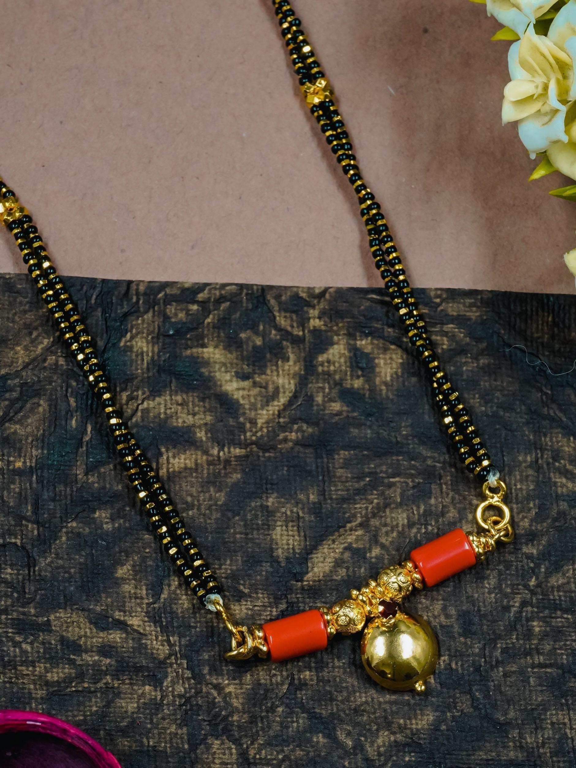 Mangalya Chain with coral 12911N - Griiham