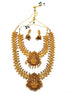 Matt Gold finish Laxmi necklace Combo set 10776N - Griiham