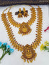 Matt Gold finish Laxmi necklace Combo set 10776N - Griiham