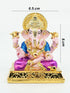 Matt goldPlated Ganesha marble idol 8cm Height - Griiham