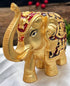 Matt silver Plated single elephant marble idol 10cm Height - Griiham