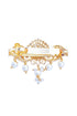 Micro Gold Finish CZ Hair Clip Hair Pin - Griiham