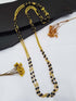 Microgold Plated Black Beed Chains Mangalsutra