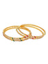 Microgold Plated Set of 4 CZ Bangles - Griiham