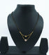 Microgold plating Black bead Managalsutram Mangalya chain 18 inches - Griiham