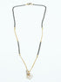 Microgold plating Black bead Managalsutram Mangalya chain 18 inches - Griiham