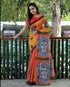 Mono-cotton sarees with all DURGA PUJA PRINT design along with zari 17530N -1 - Griiham