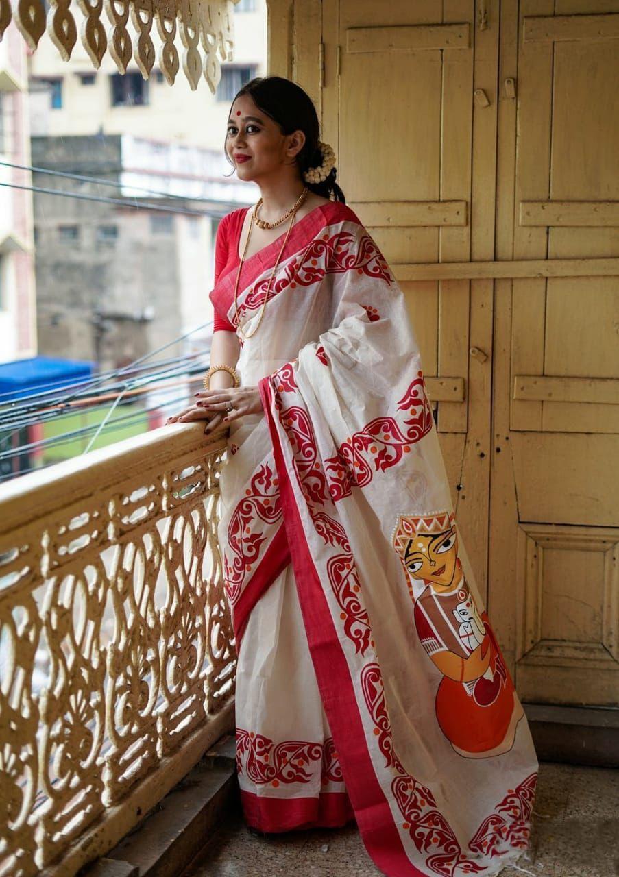 Puja saree style hotsell