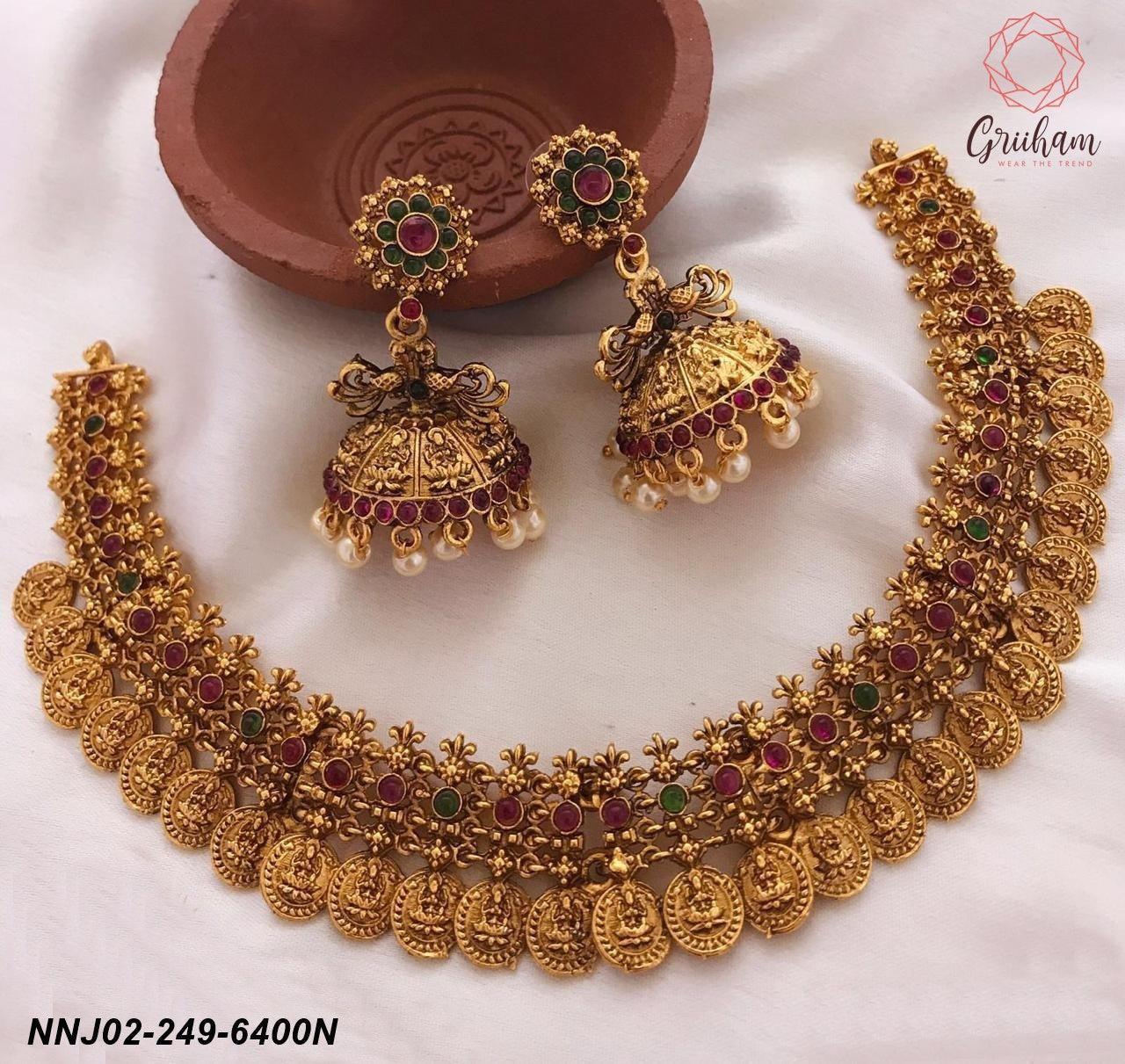 Multicolor Laxmi Necklace set 6400N