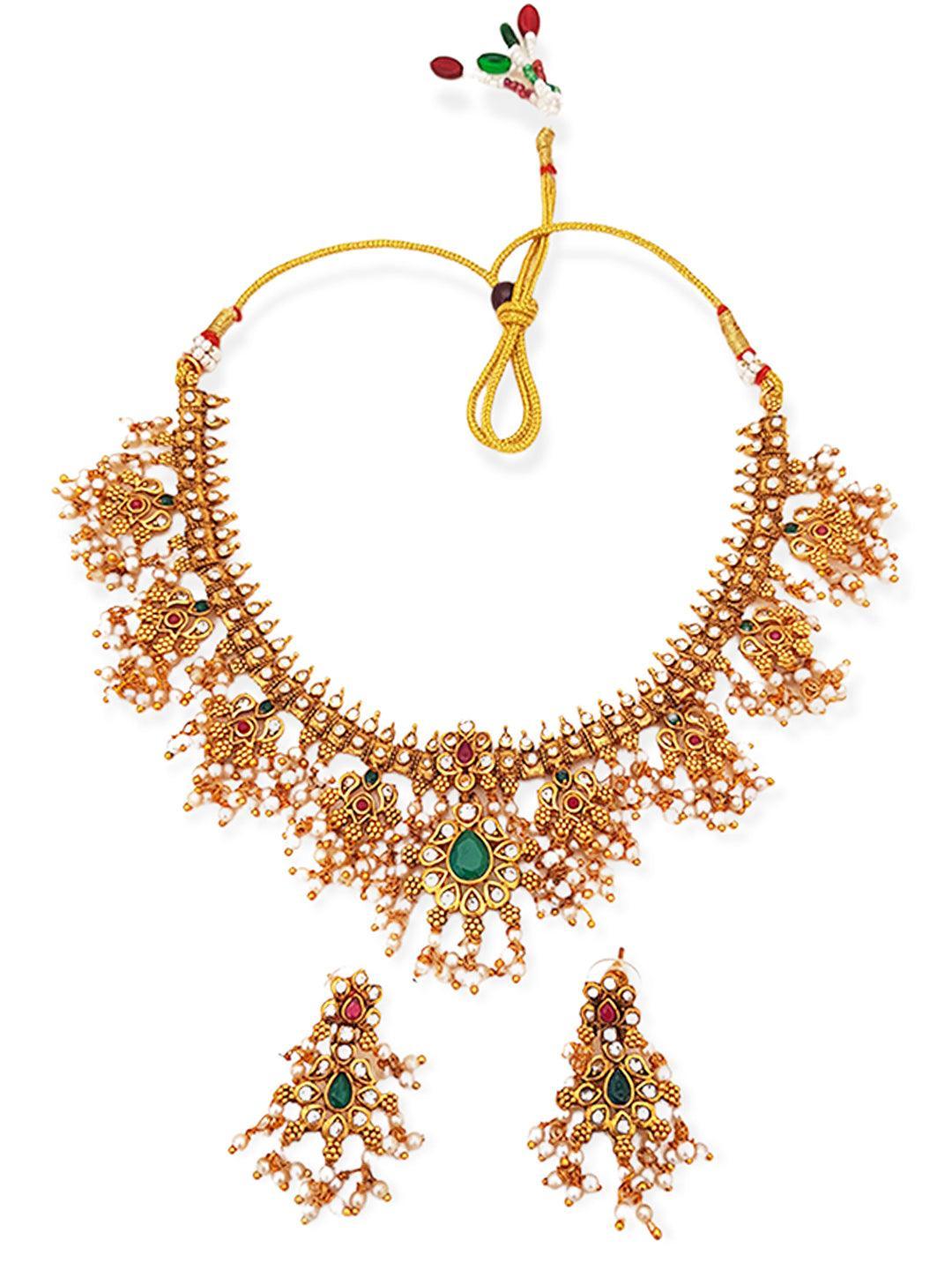 Multicolor stones Guttapusalu necklace - Griiham