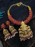 Gold Plated Premium Exclusive Ayodhya Temple Inspired  Necklace set